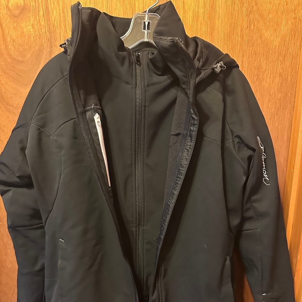 Women’s Black Dual-Layer Salomon Winter Ski Jacket - Two in One - Size L